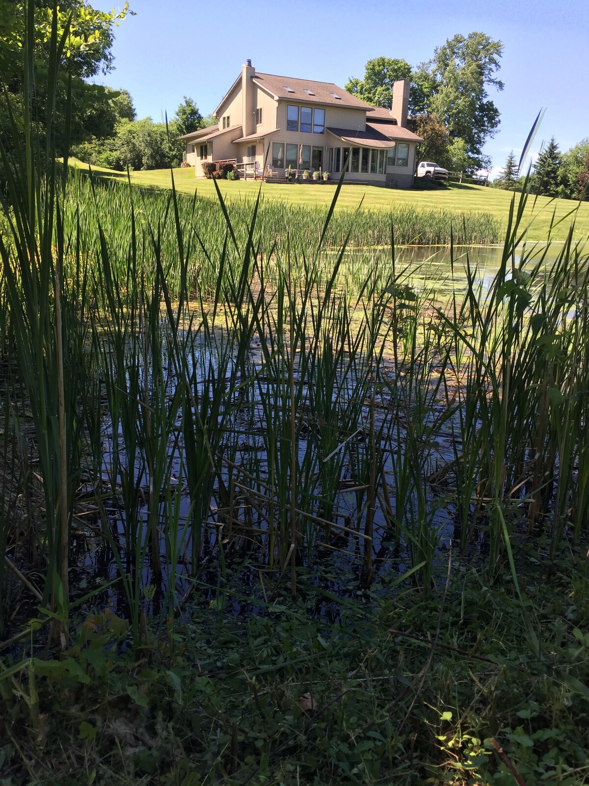 Gorgeous Rural Escape on 14 acres with pond