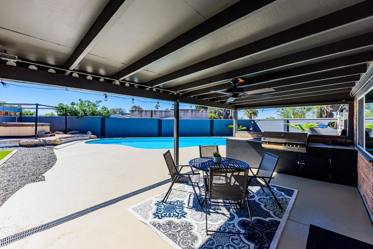 Casa Hermosa_ Tucson_4 bd_private yard, spa & pool