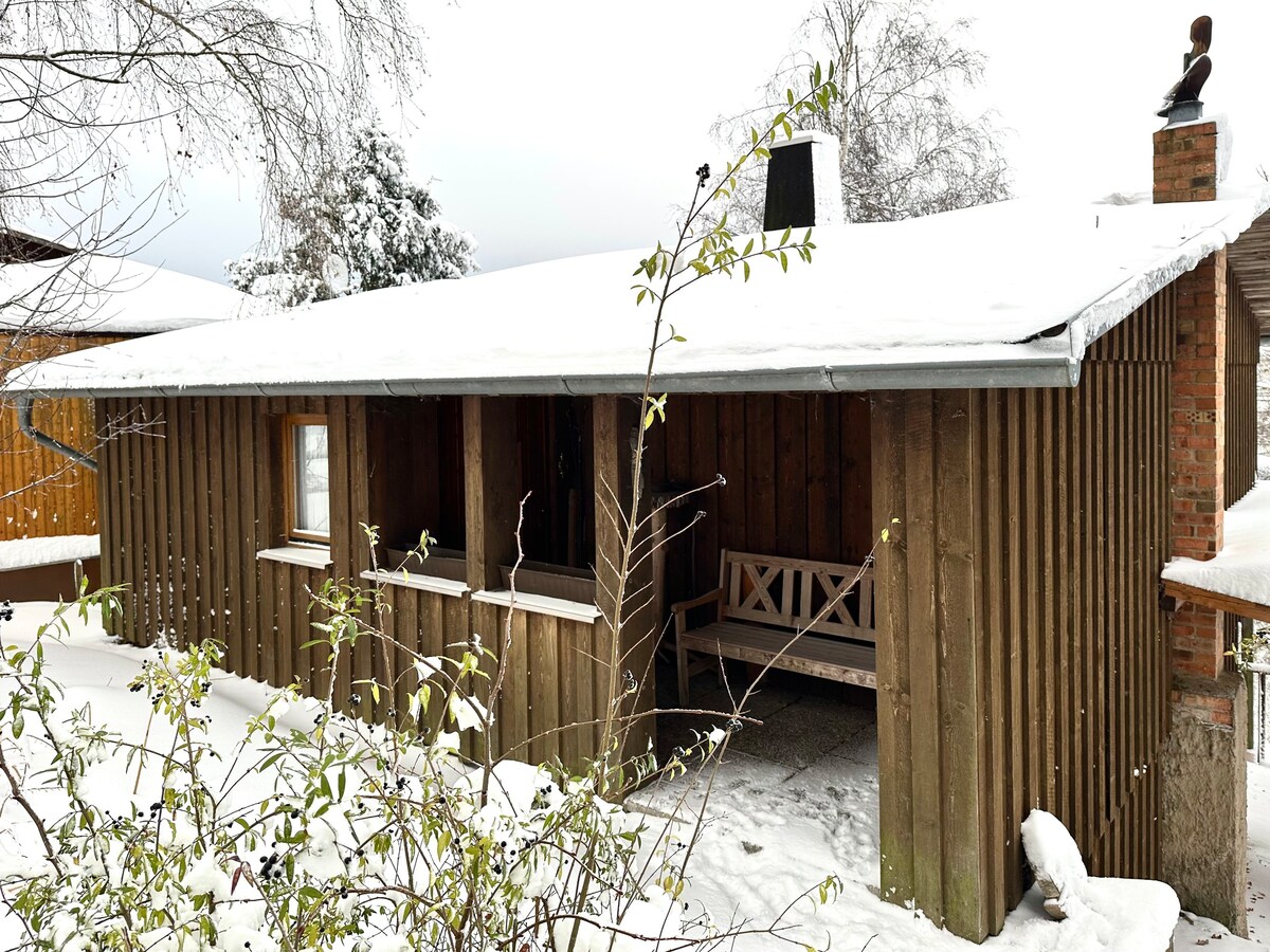 Holzhaus mit Sauna & Kachelofen im Harz