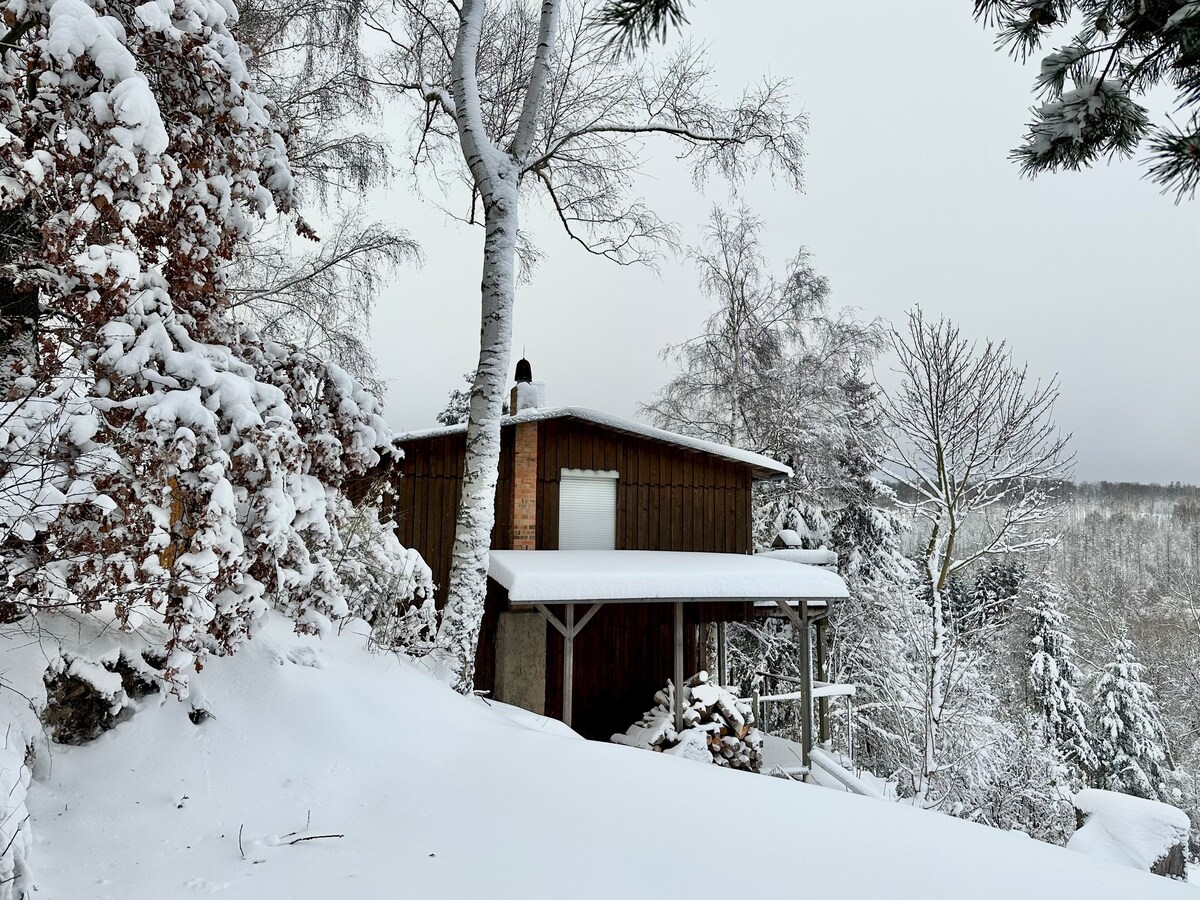 Holzhaus mit Sauna & Kachelofen im Harz