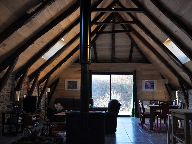 Gîte Le Couderc de Coubisou, grange rénovée