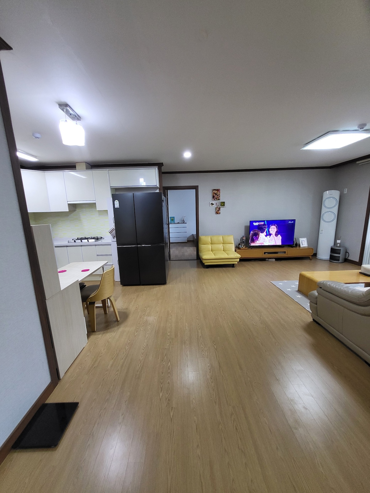 Yangyang Eoseongjeon Valley # 32 pyeong私人膳宿公寓#火坑#烧烤#院子里露营体验