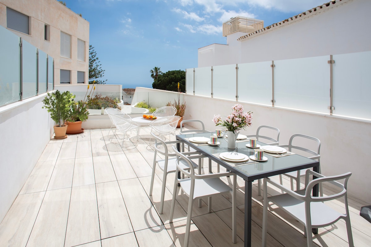 Stylish Apartment Large Terrace in Historic Mijas