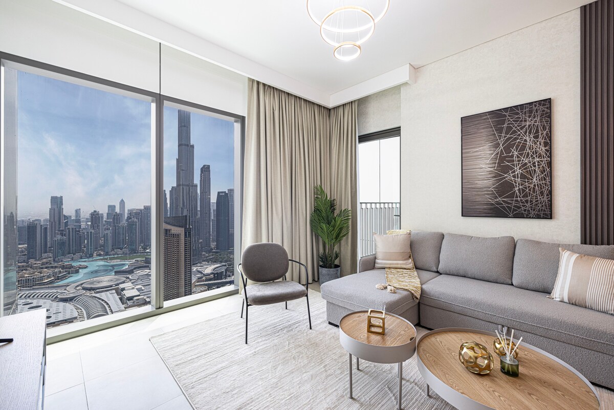 55楼2卧室，可欣赏Stayfinity的最佳Burj景观