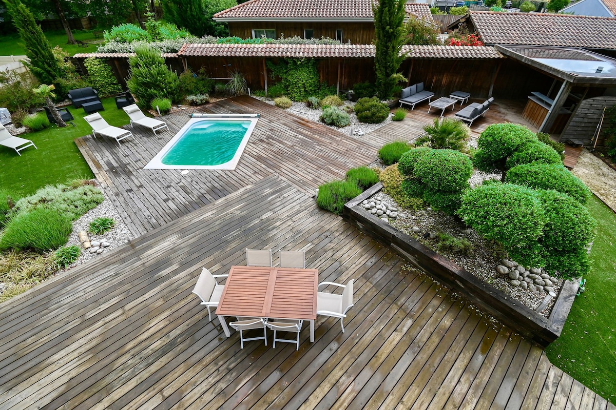 Villa OPALE, Piscine - entre bassin et océan