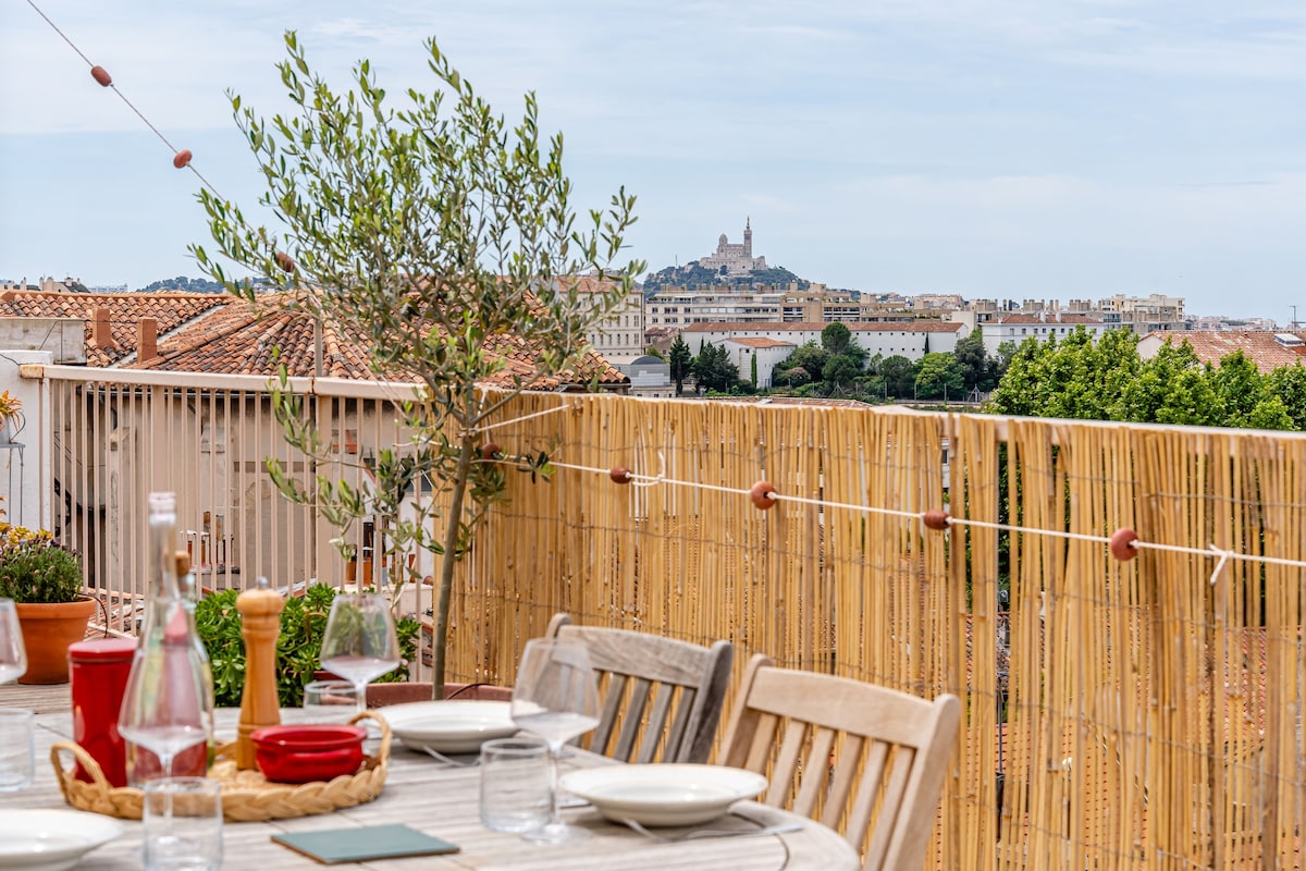 Appart avec Grande Terrasse & Vue Panoramique -2Ch