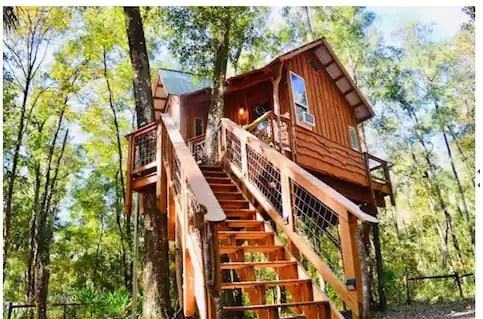 Treehouse Cabin Retreat near the Suwannee River