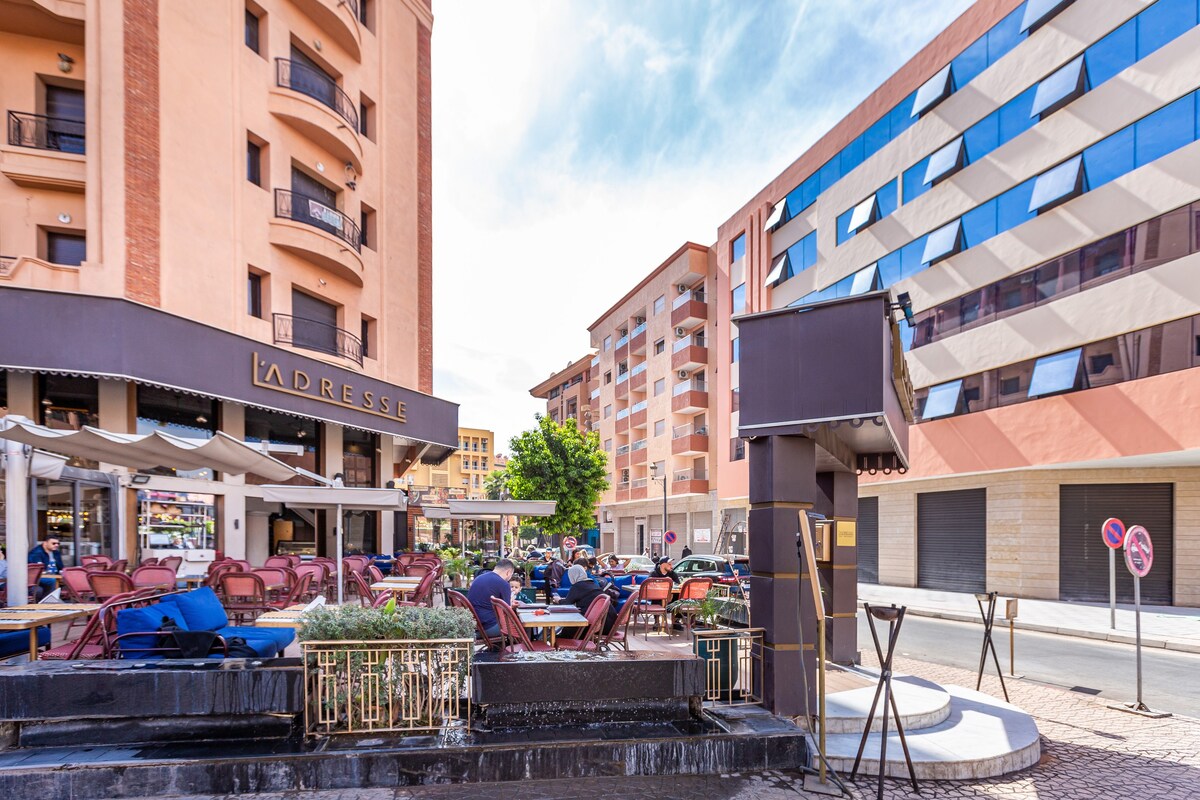 位于马拉喀什-古利兹（ Marrakech-Gueliz ）中心的迷人公寓！