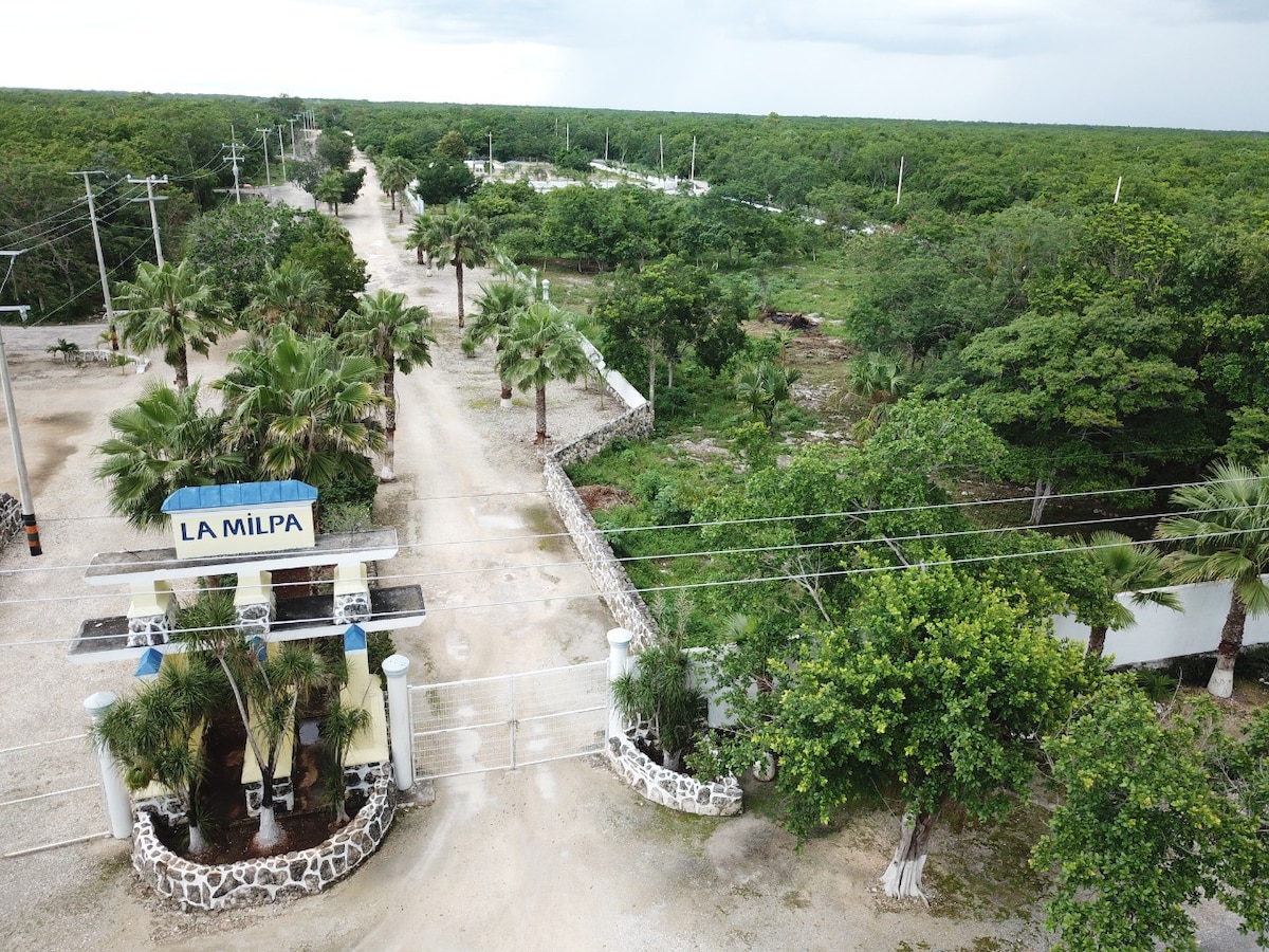 casa de campo, leona vicario, Puerto Morelos.