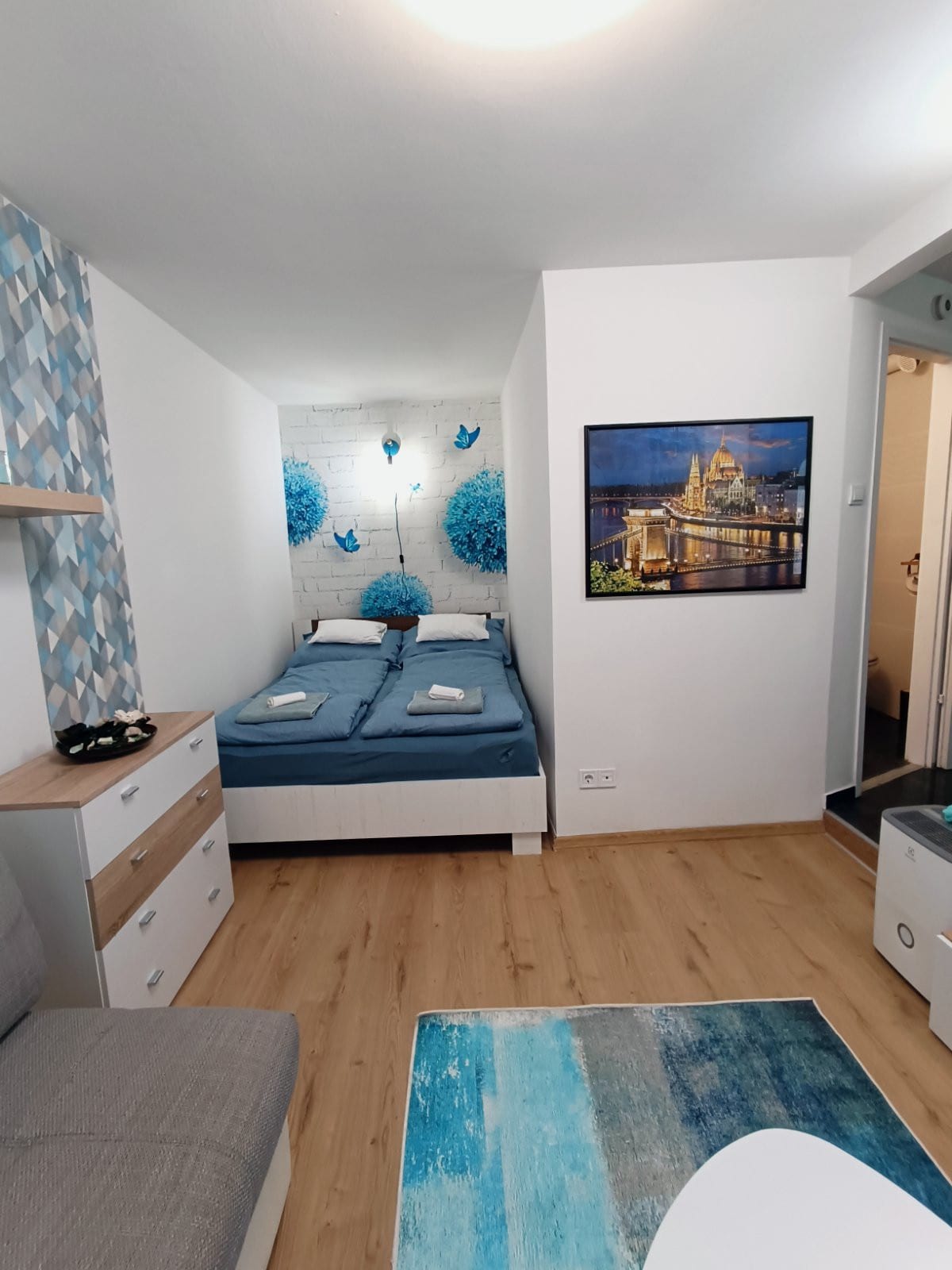 Sky Blue Apartment - AC, Netflix