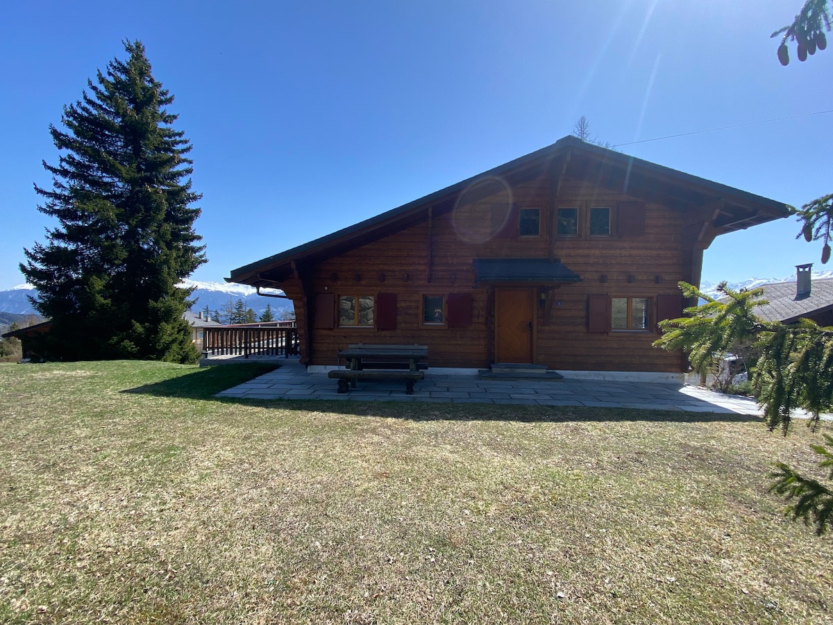 Chalet de vacances, vue imprenable sur les Alpes