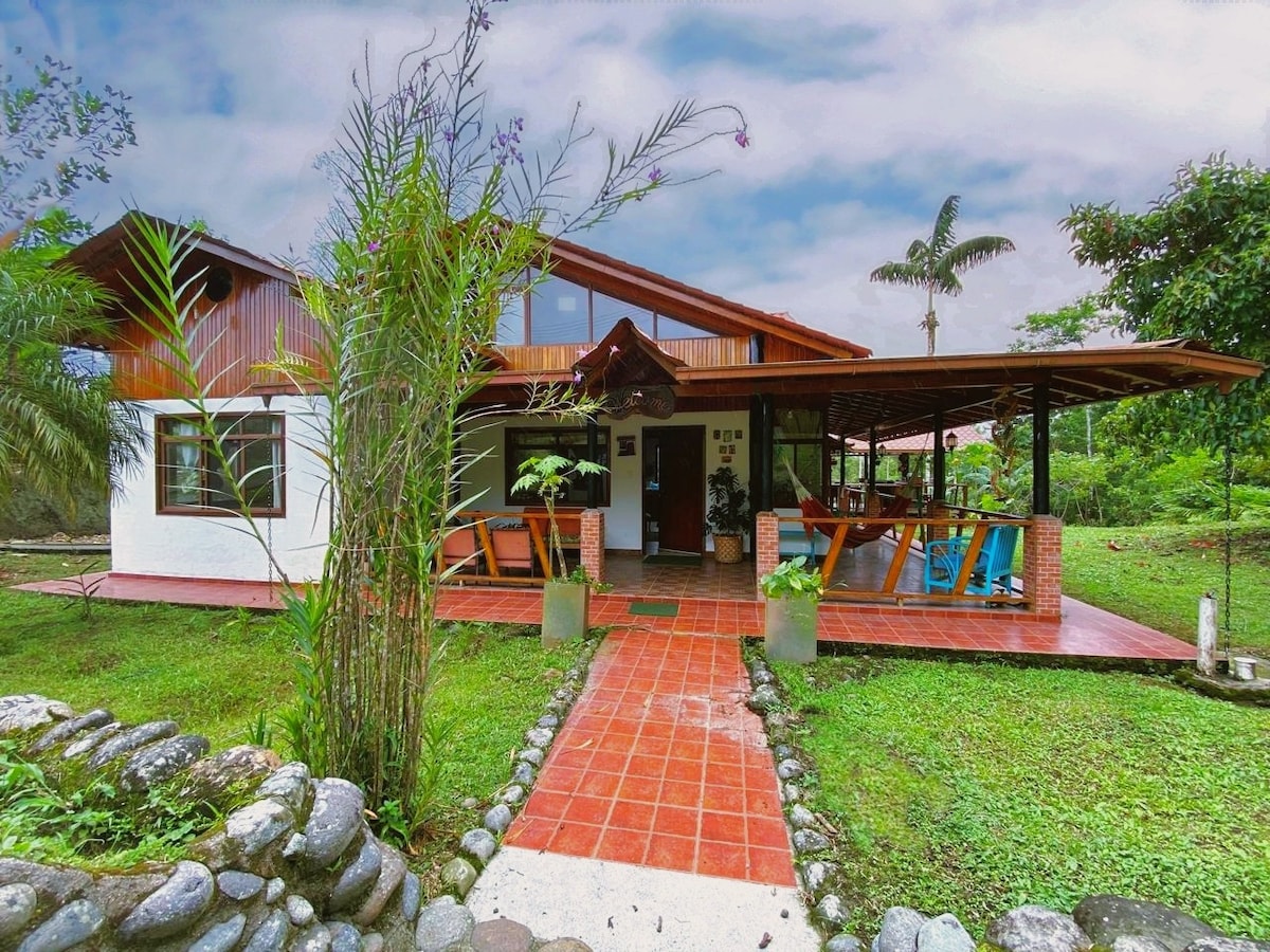 Dream house surrounded by nature