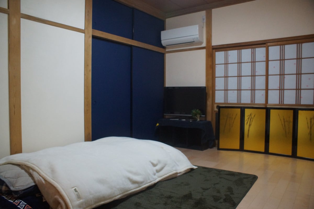 日本传统建筑/装修/双人日式床垫/疗愈/淋浴间/提供停车位