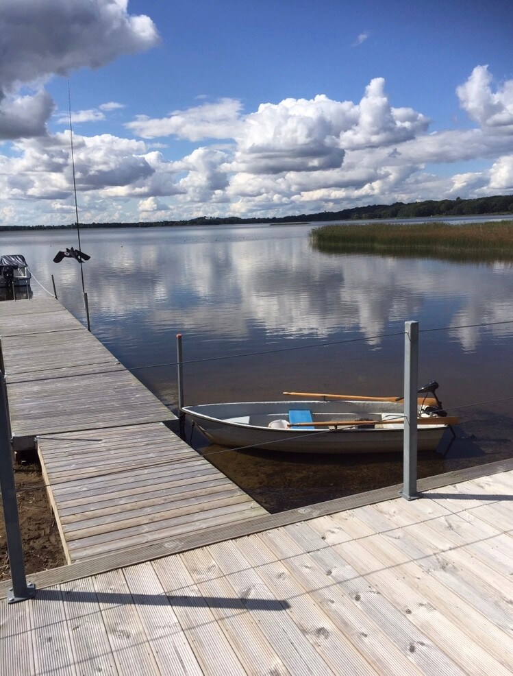 House by the lake in southern Sweden