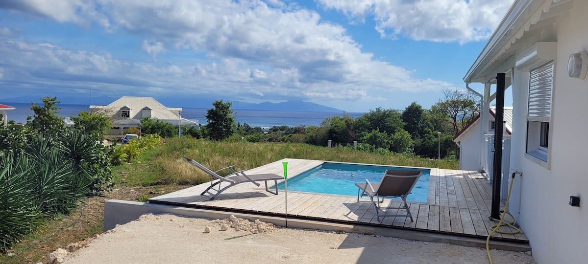 Villa 4 personnes, vue mer et piscine