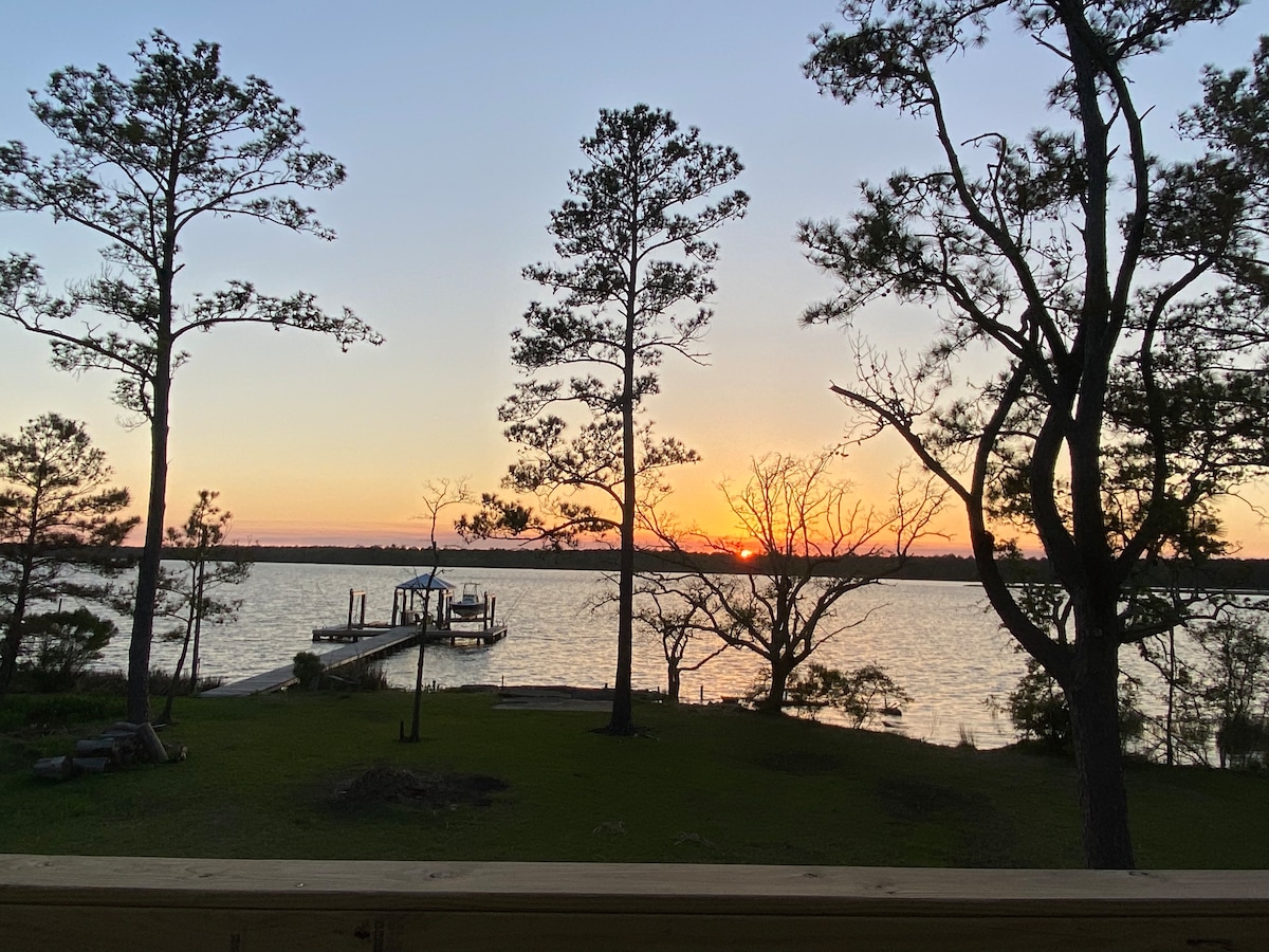 Waterfront Cabin, Sunsets, Pier, Dock,  StayCation