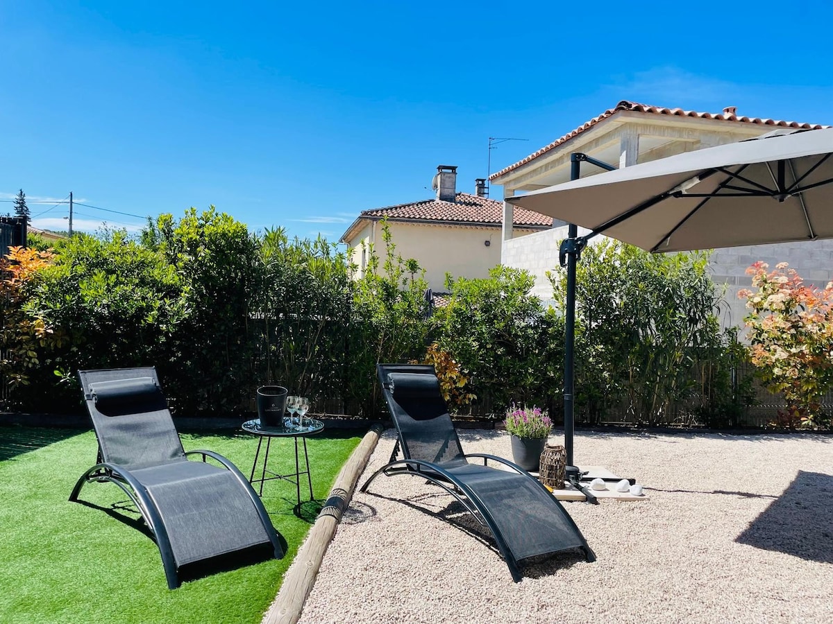 *L'Élégant* jardin, parking à 15 min de Marseille