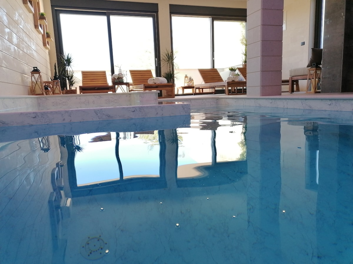Luxury Holiday Villa with indoor heated pool