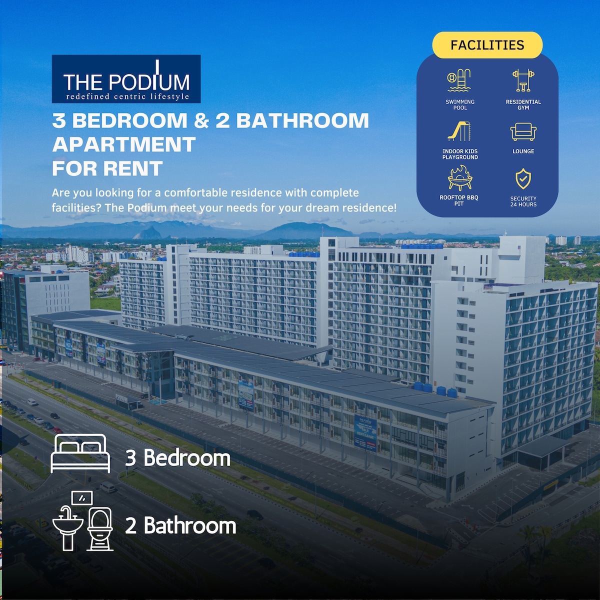 Podium 3 Bedroom (E-3-1) (R2)