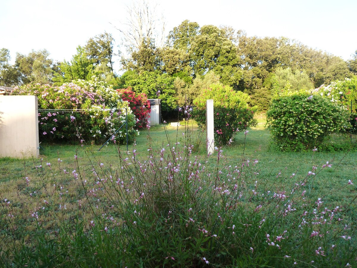 T2 villa les oliviers, 4 lits, Jardin, calme