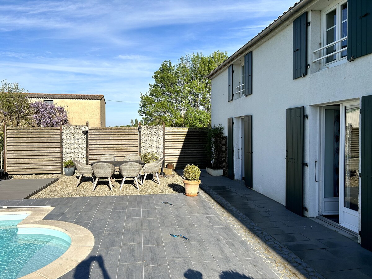 Gîte de charme-Piscine chauffée-jacuzzi-Marais