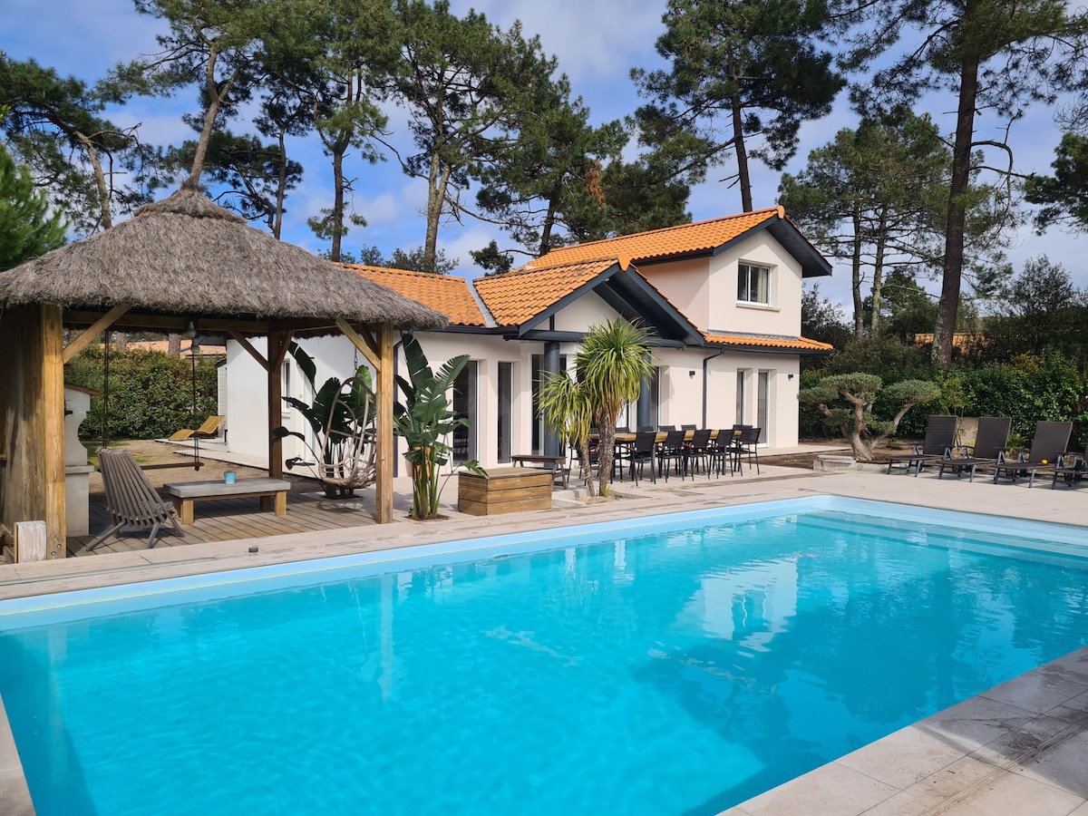 Villa proche mer/piscine chauffée sécurisée