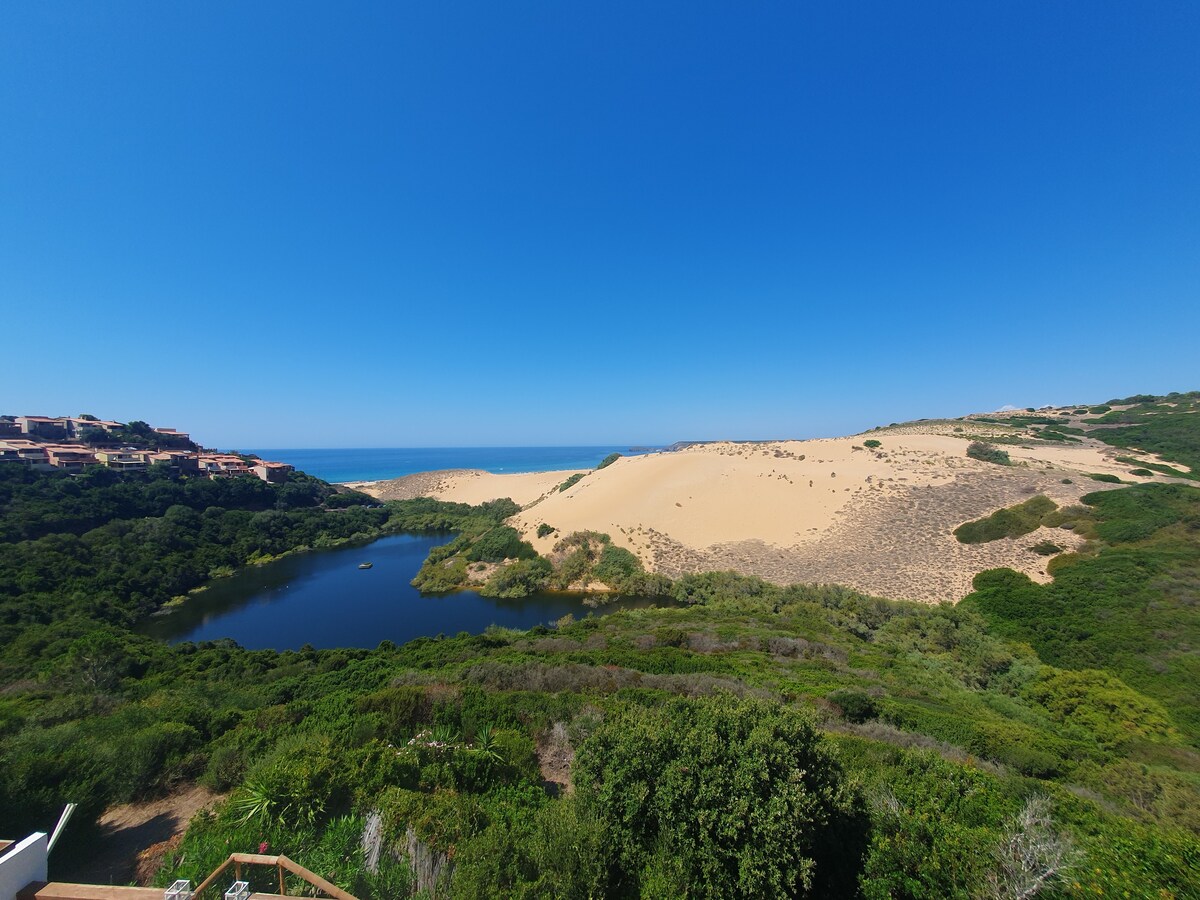 海滨别墅，可欣赏海景和沙丘景观