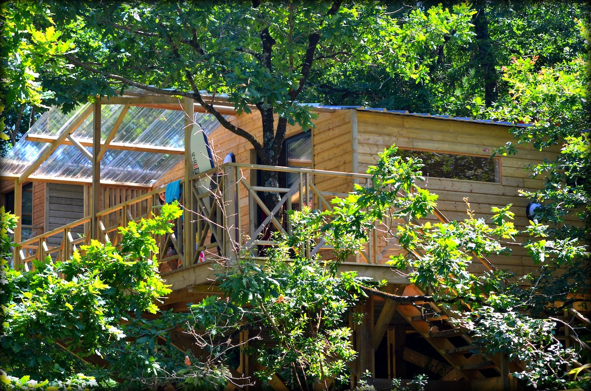 Cabane perchée "Robinson" 5 p chez Nature et Océan