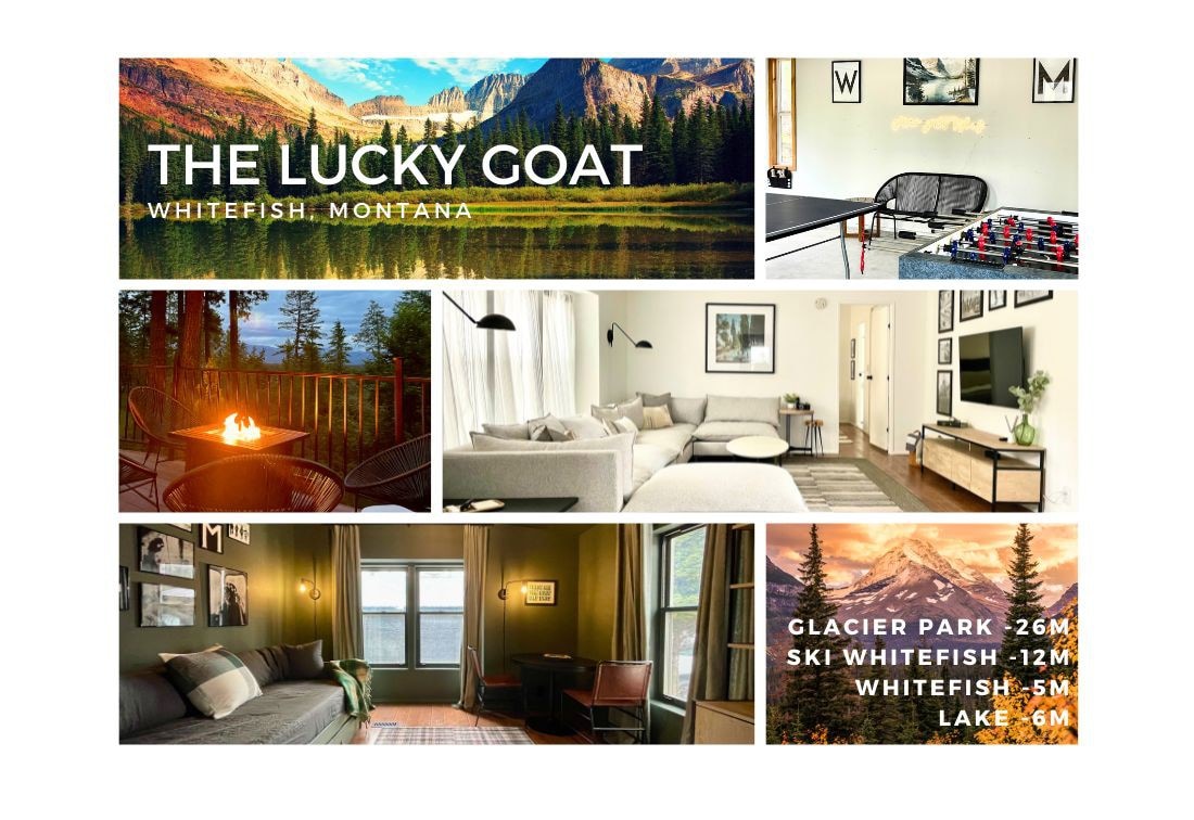 Lucky Goat*Mod&Cozy Home*Near Glacier/Lake/Skiing+