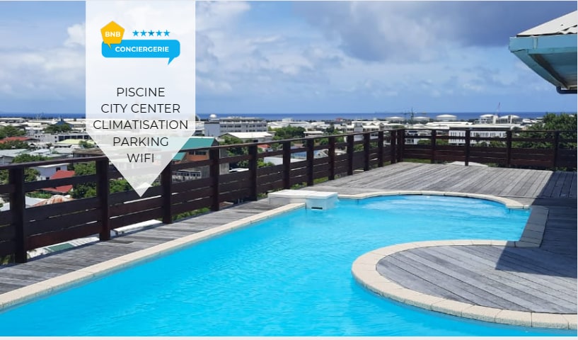 ❀ 蓝色的MANAVA和泳池❀超级中心Papeete ！ ！