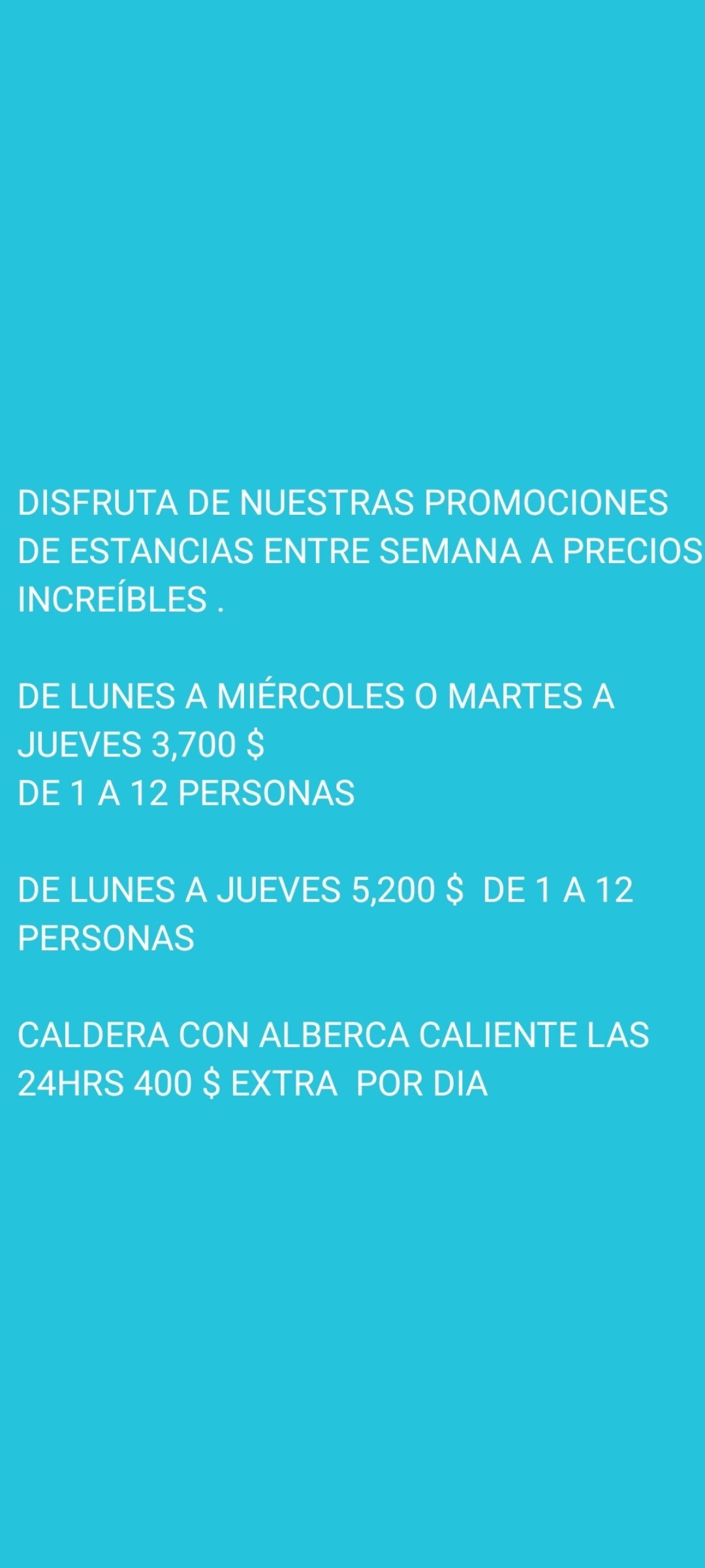 caldera gratis alberca grande privada + amenidades