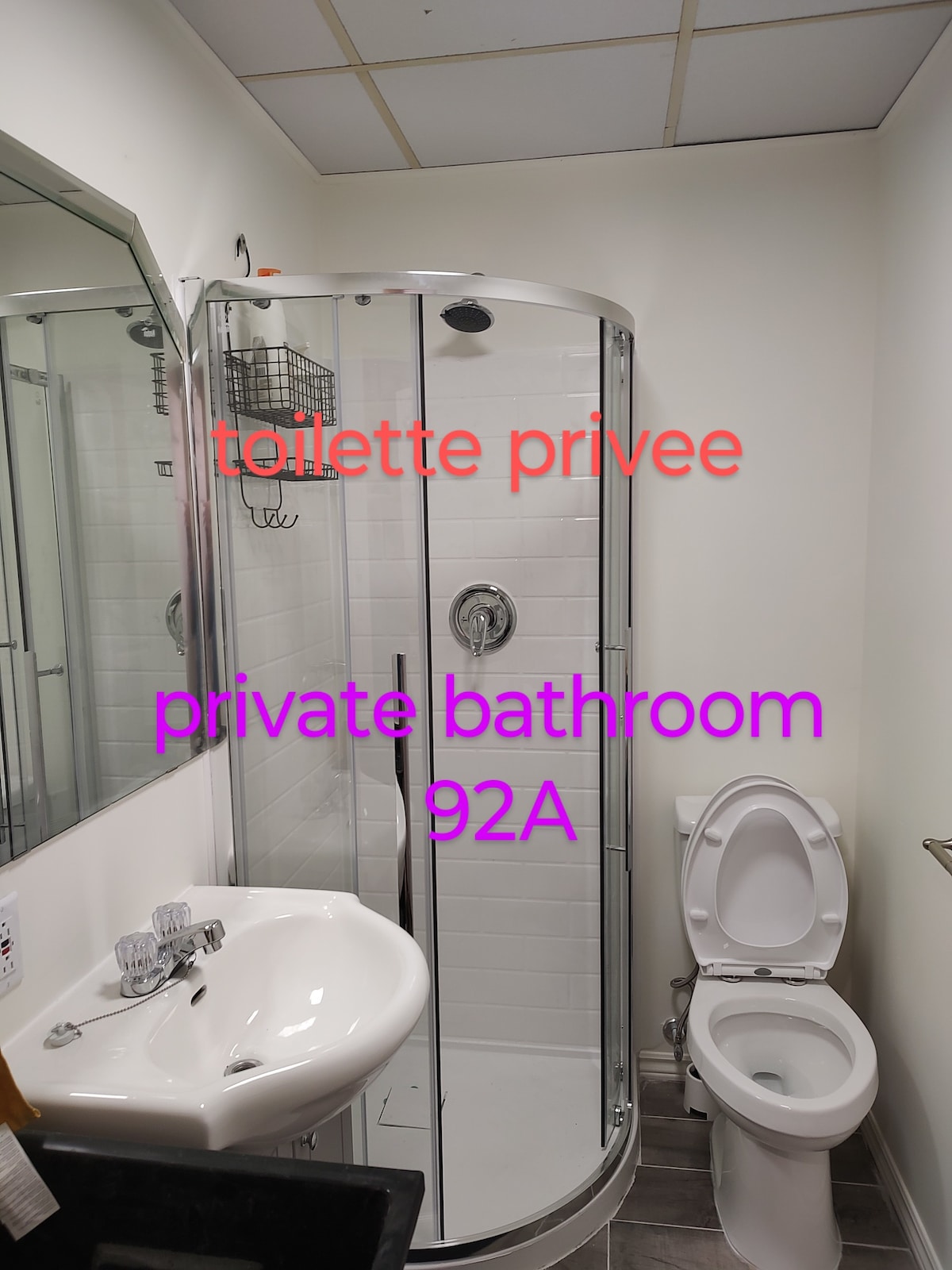 separate  suite+2 people+one fixed parking  92A1