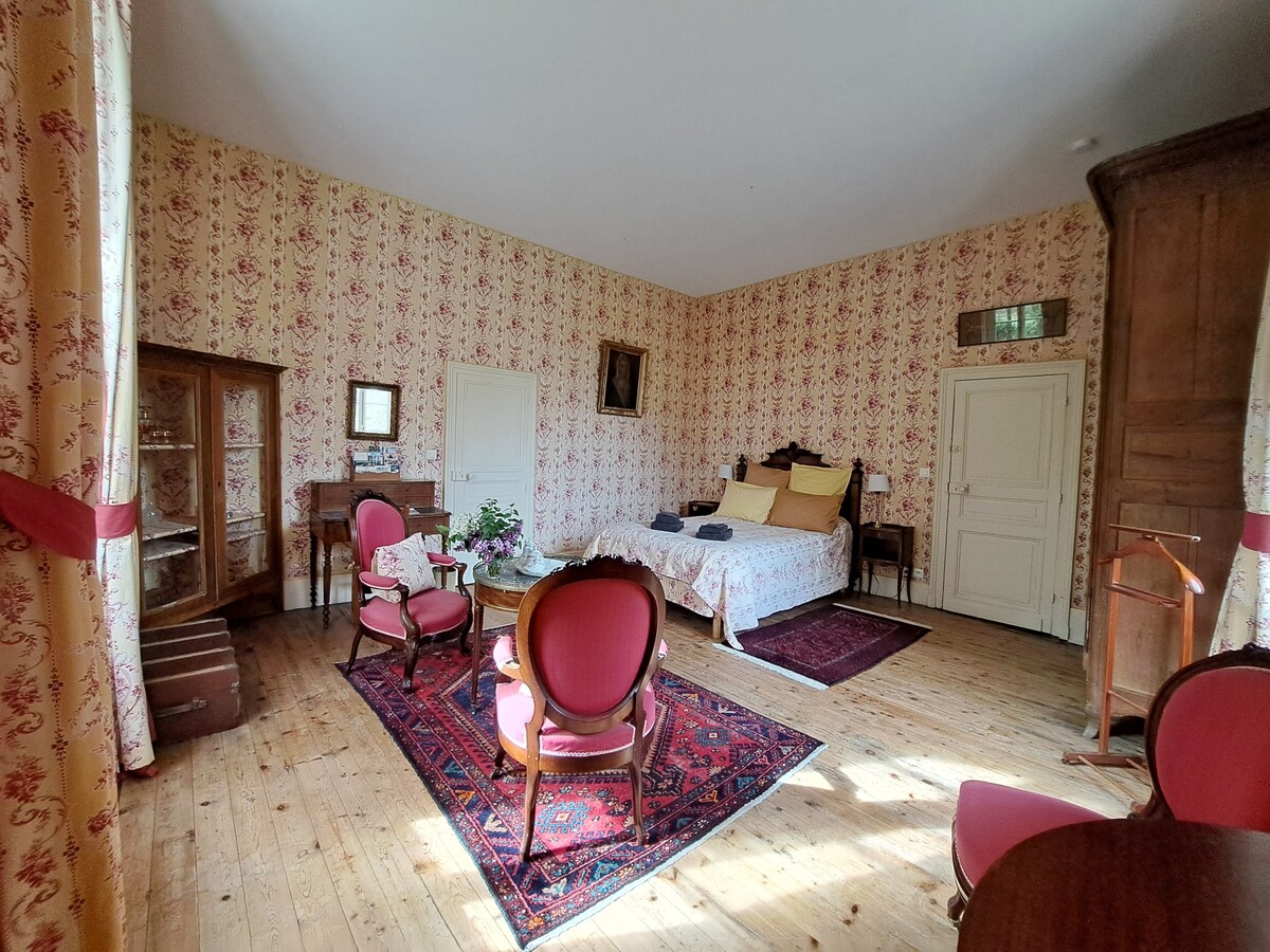 La chambre de Théodore au manoir d'Estiveaux