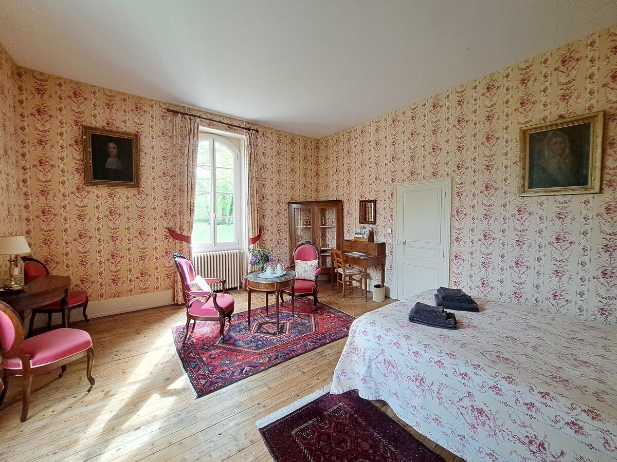 La chambre de Théodore au manoir d'Estiveaux