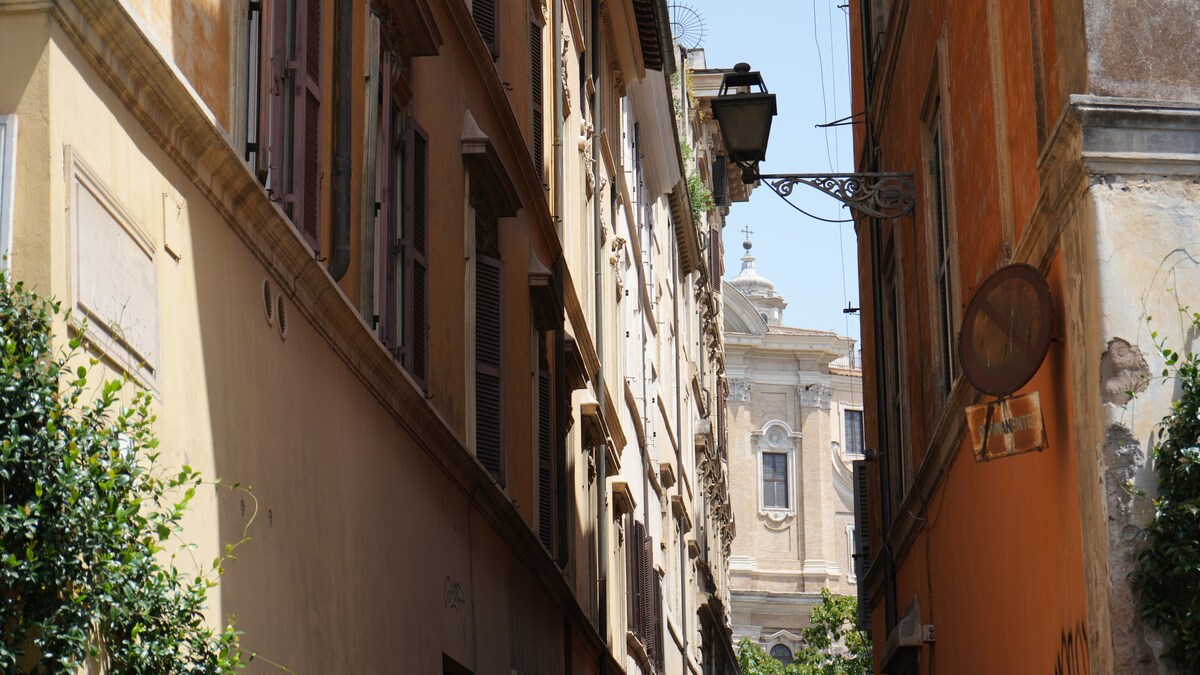 罗马屋顶优雅的阳台（无电梯）