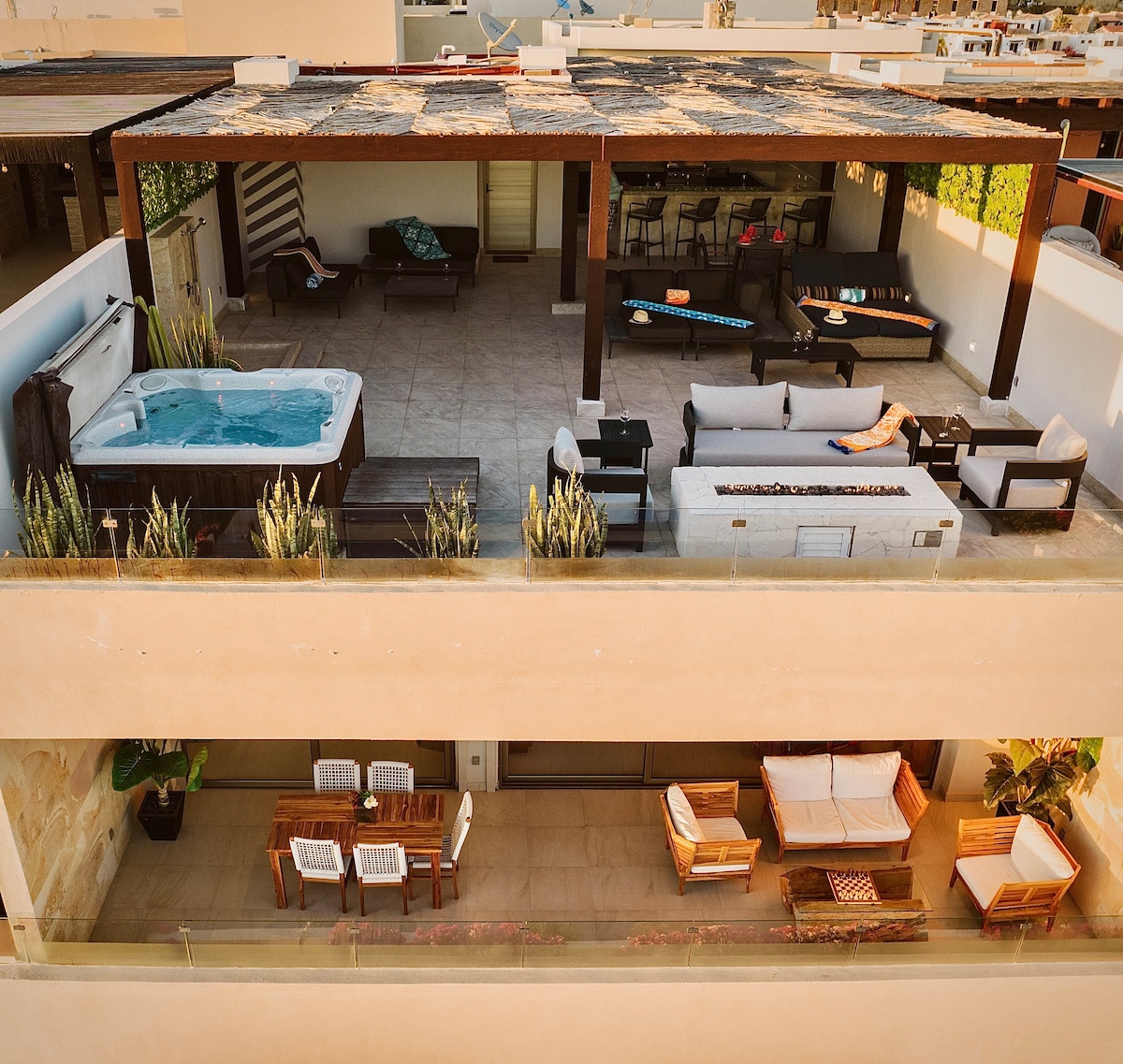 Cabo豪华顶层公寓私人按摩浴缸Casa Del Mar