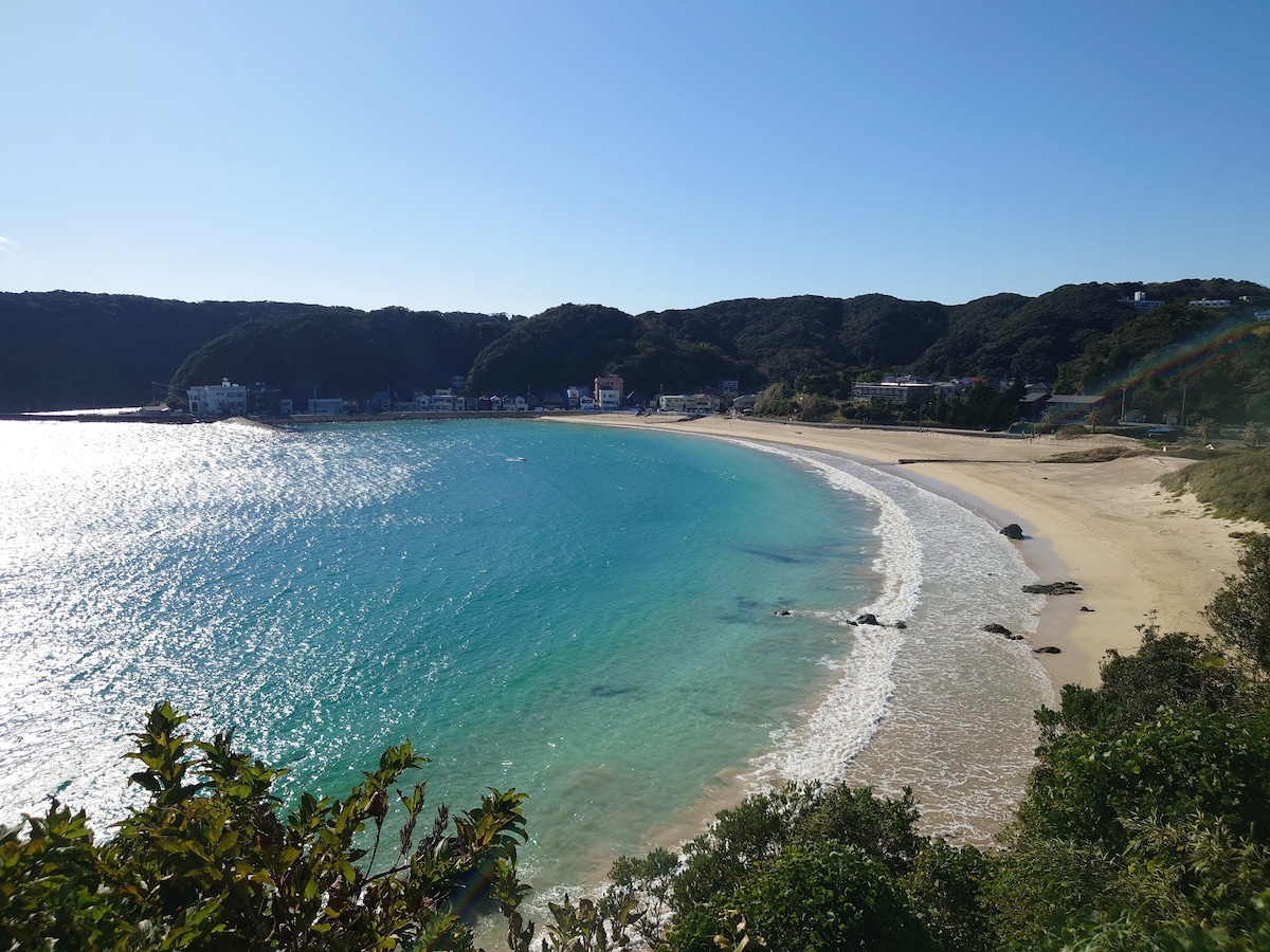 海滨别墅「Seasons」私人海滨别墅，可欣赏Sotoura海岸的全景！