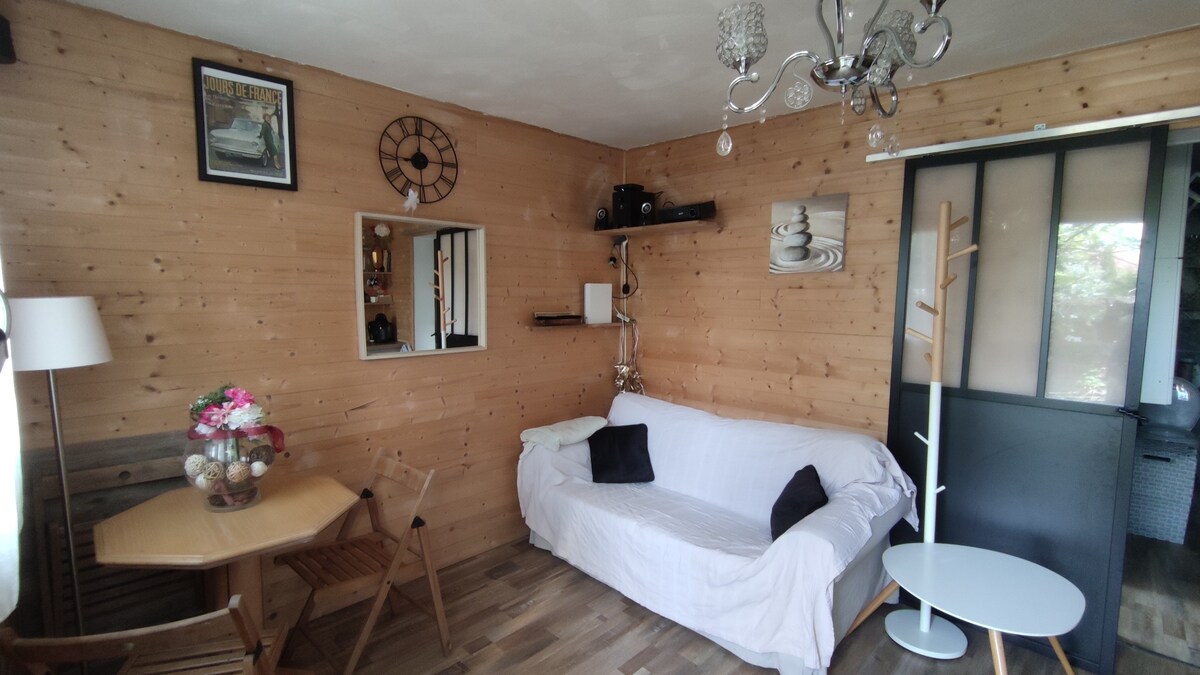 Chalet cosy et jardinet bords marne à 12 min Paris