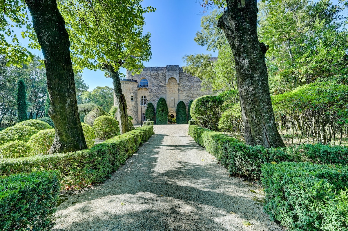普罗旺斯花园中令人惊叹的中世纪城堡