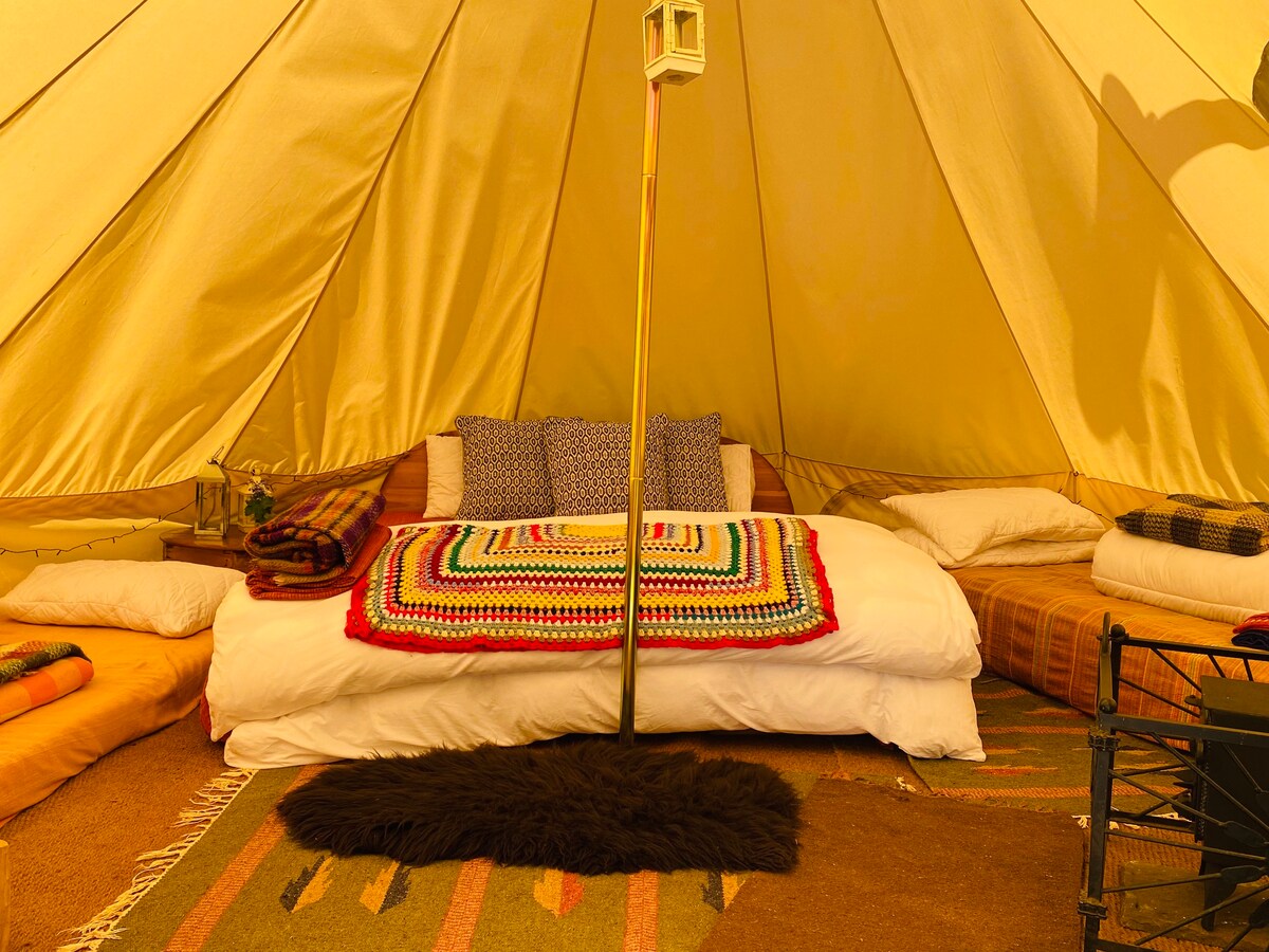 Buzzard bell tent * quiet forest * 4 persons