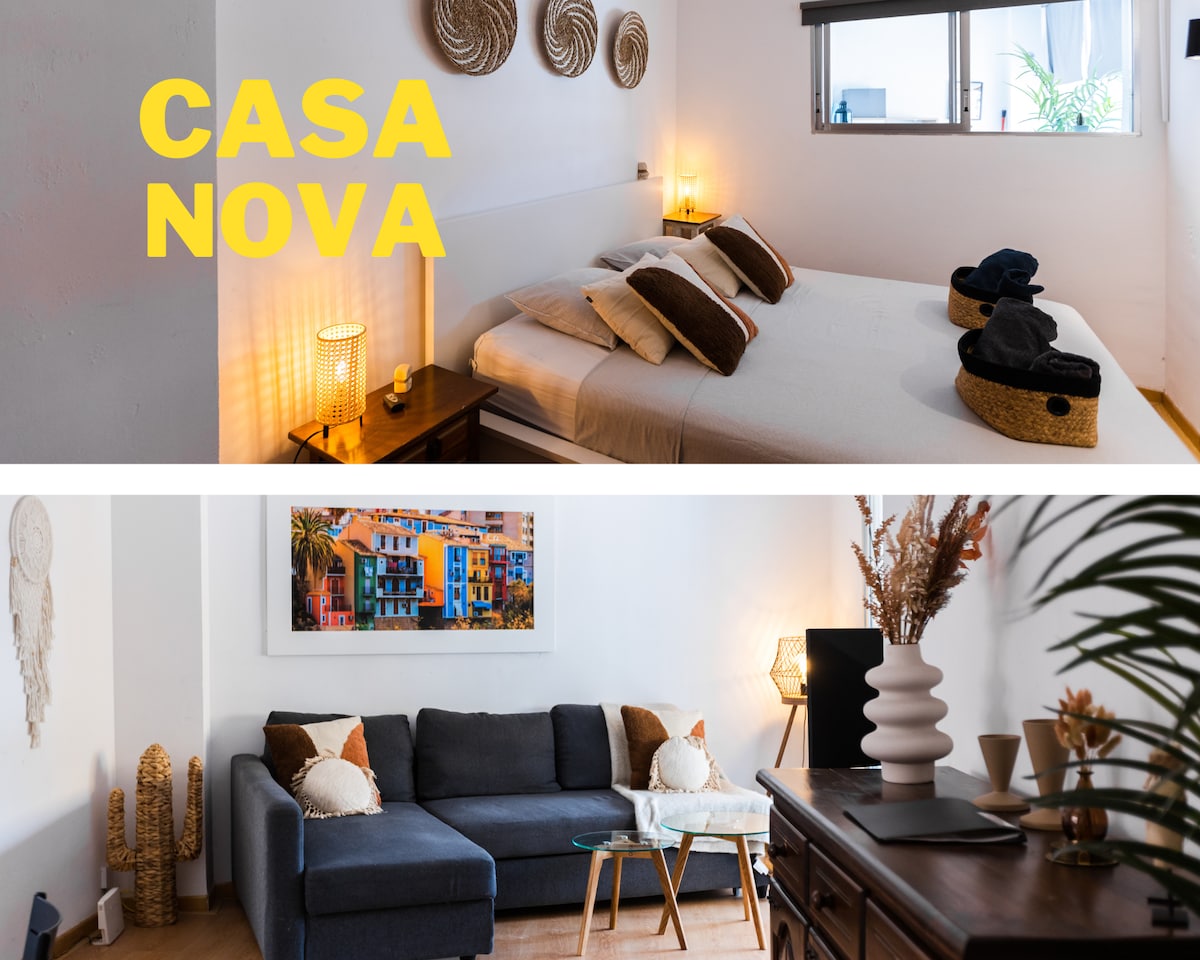 CASA NOVA - 1分钟。 步行前往市中心的海滩