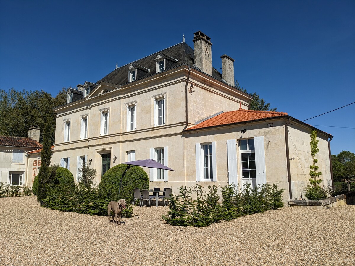 Chateau apartment nestled in the Cognac vines