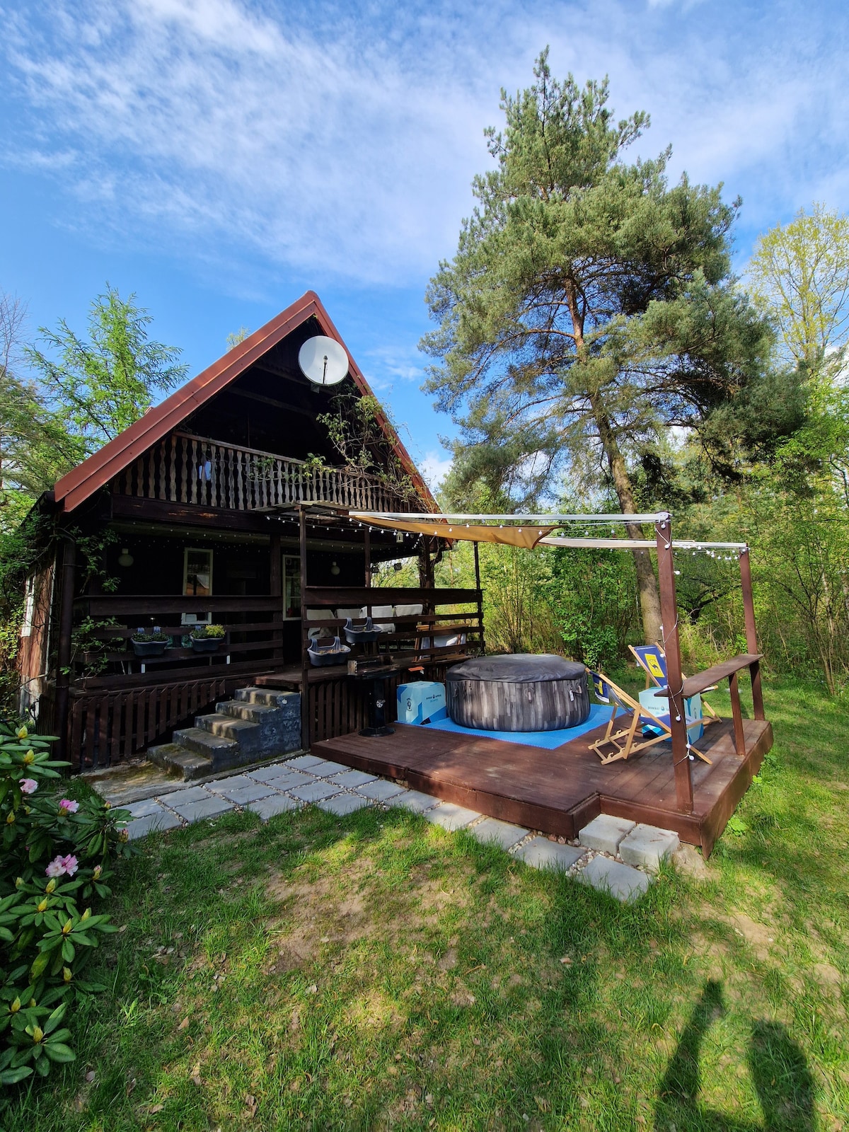 Ostoya Narew - dom z ogrodem i  jacuzzi nad rzeką