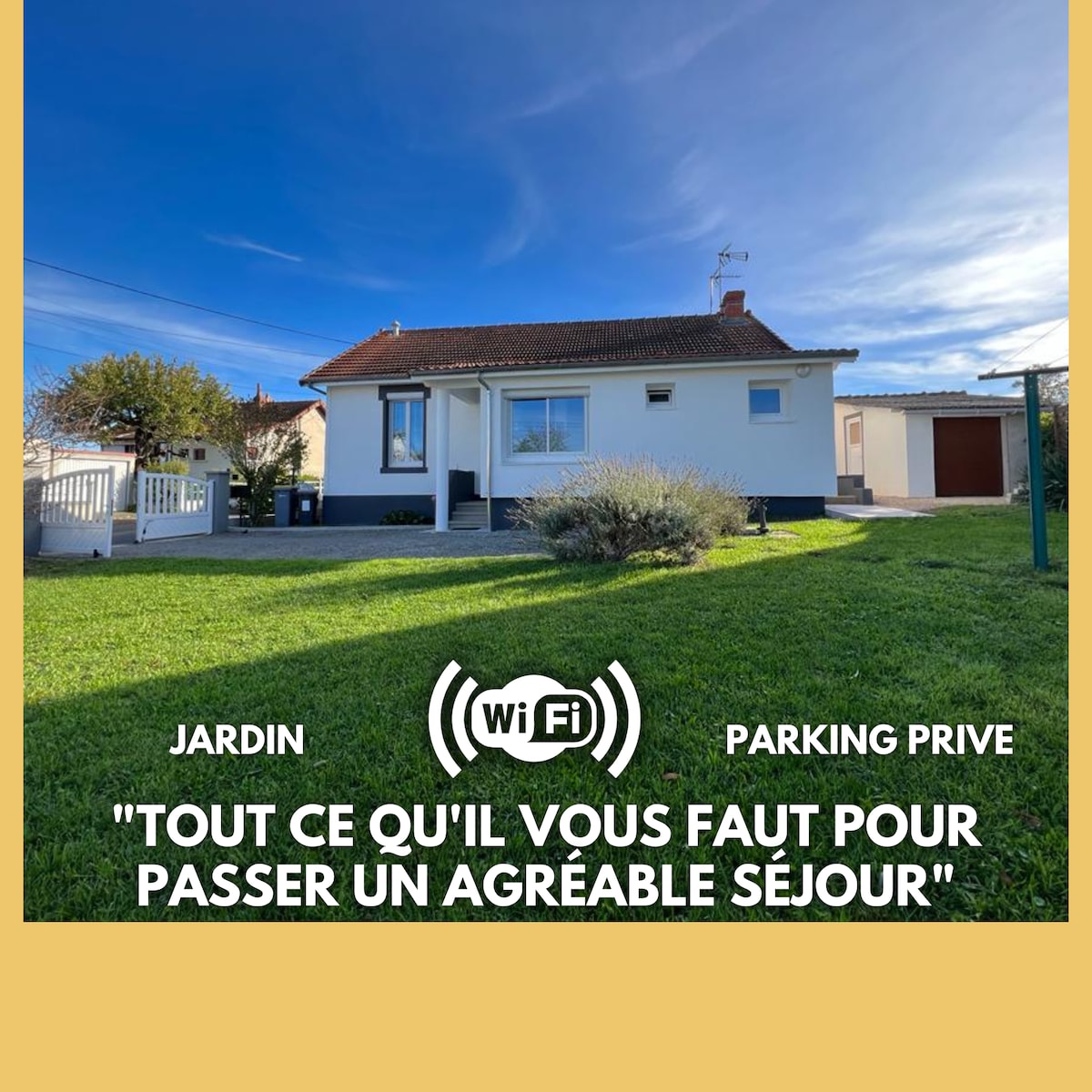 Maison-jardin à 5 min du centre ville de montluçon