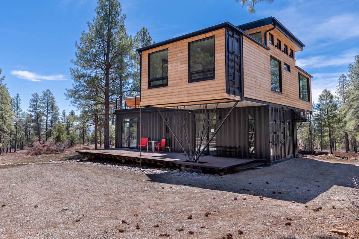 Super Modern Container Home in the woods-Mancos