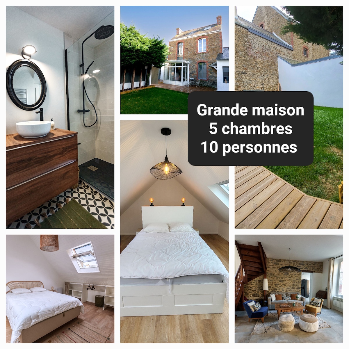 Maison rénovée centre Dinard 10 personnes