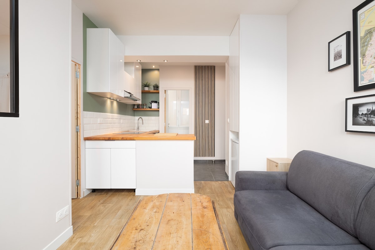 Appartement chaleureux et équipé