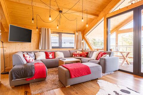 Premium Chalet mit Sauna & Whirlpool außen