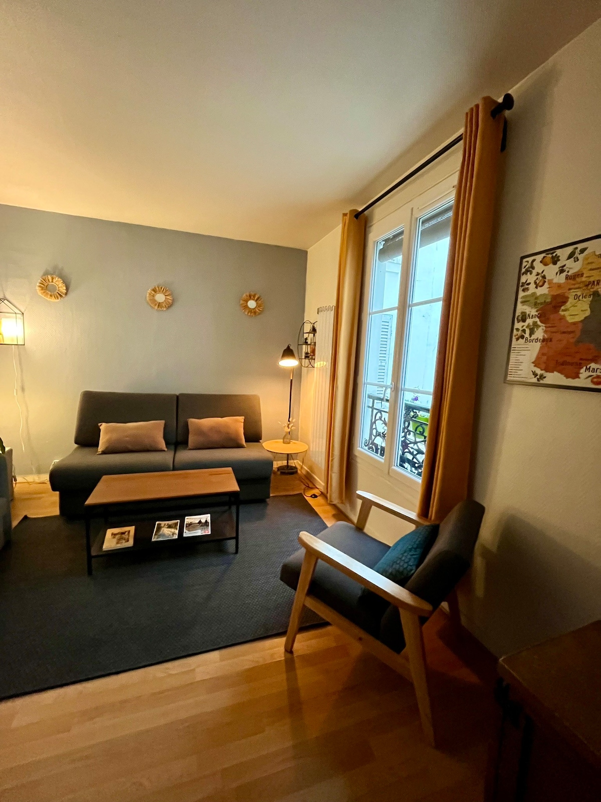 Charonne Bastille : appartement 2 pièces cosy