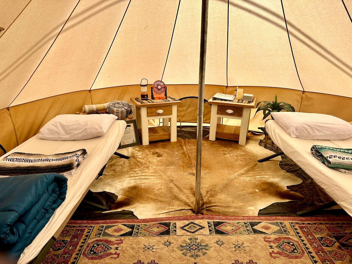Luxury Eco Glamping Near Sedona: Cliffrose Tent